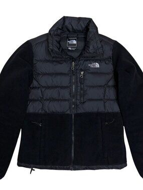 THE NORTH FACE 550 Down Fill Fleece Denali Puffer Hybrid Jacket Womens XS